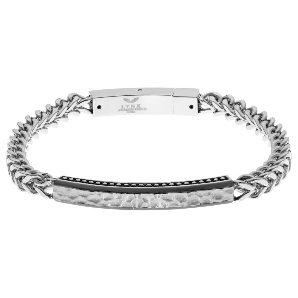 LYNX Stainless Steel Wheat Chain Bracelet - Men