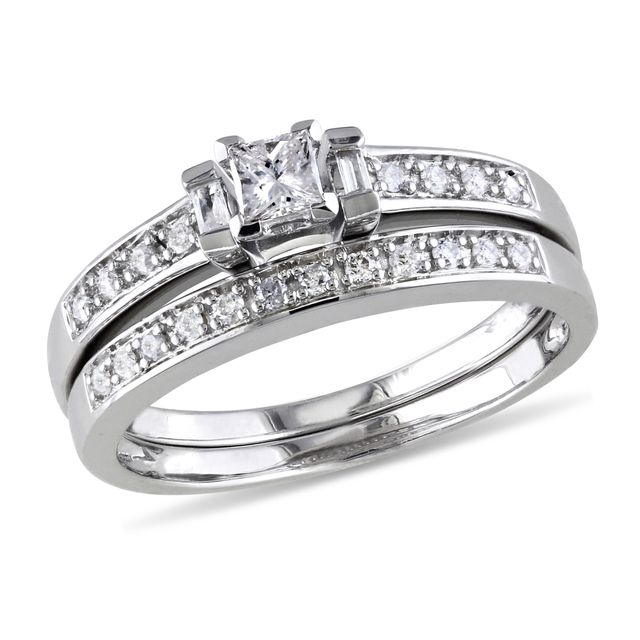 Emma. Diamond 2+ct. Princess Quad-Set Diamond Engagement Ring