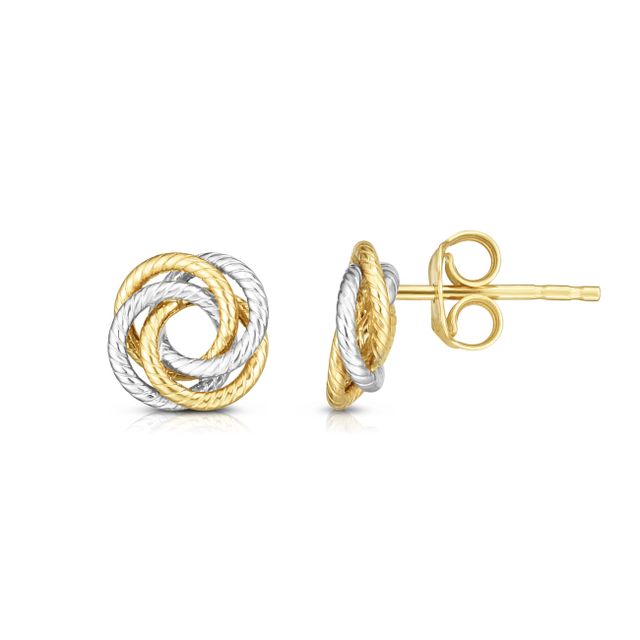 Dangle Circle Earring Fish Hook Earrings in 14K Yellow Gold