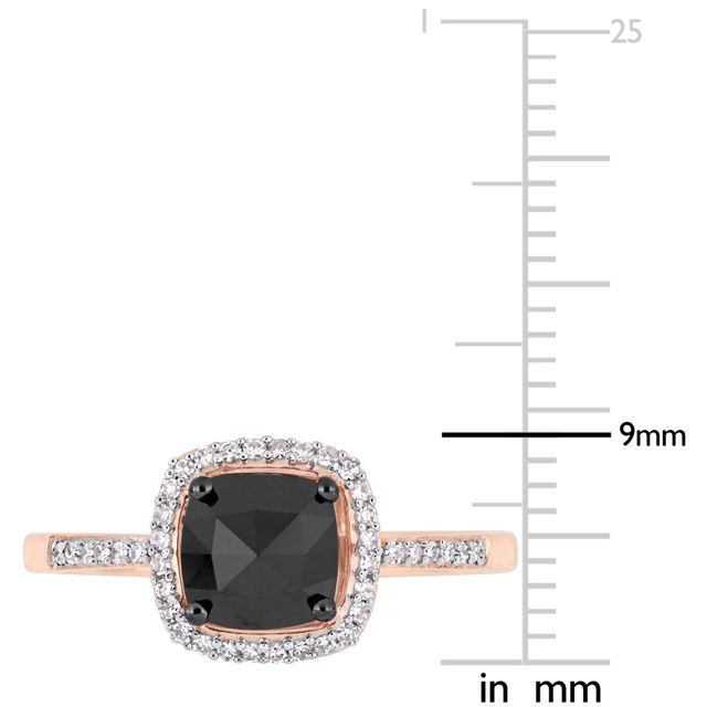 Perla. 1ctw. Pear-Shaped Diamond Halo Engagement Ring in 14K White Gold