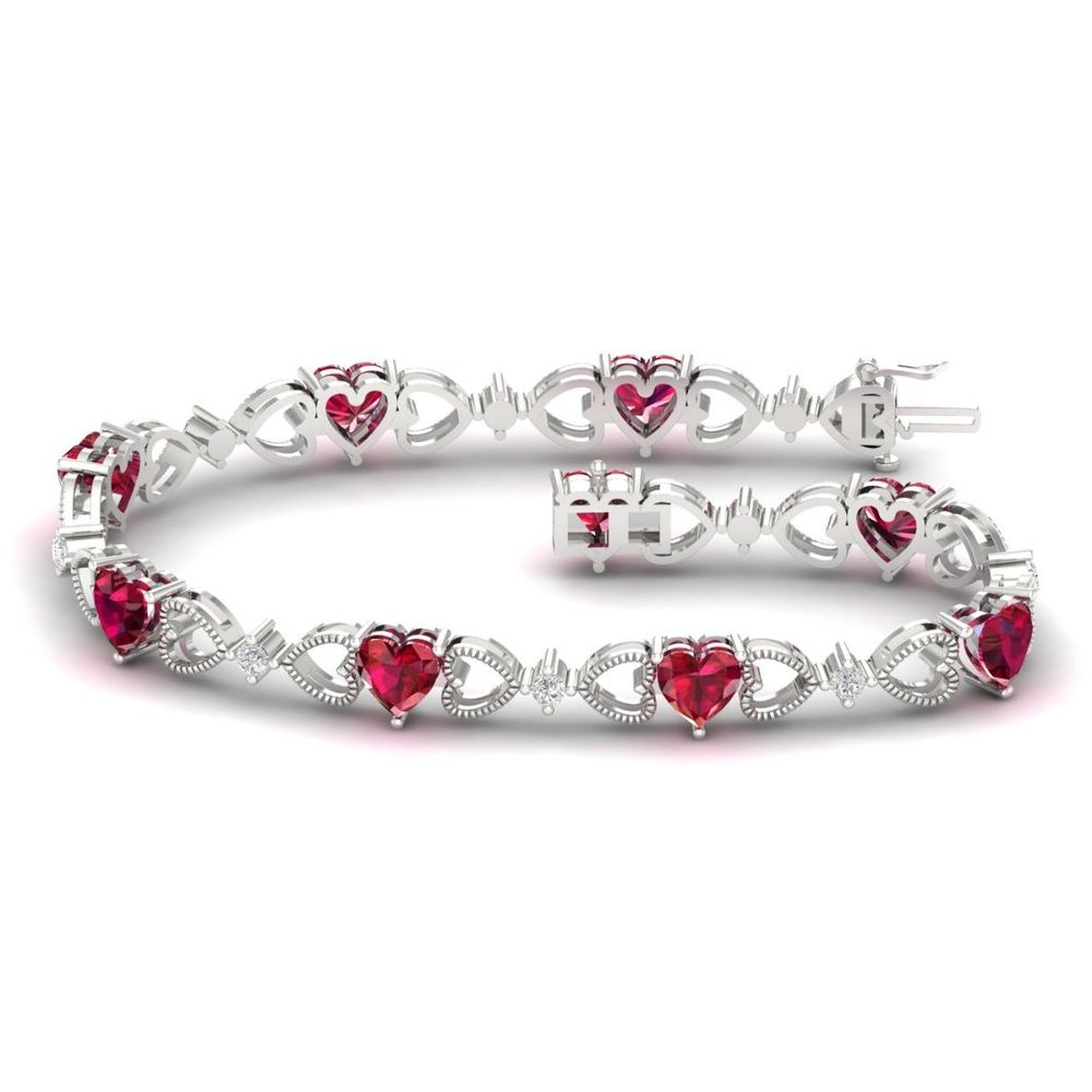 sapphire heart bracelet