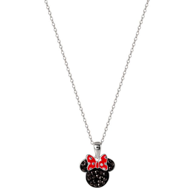 White Gold Plated Minnie Ears Necklace – Stage Nine Entertainment Store