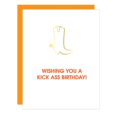 Wishing You A Kick Ass Birthday! Paper Clip Card