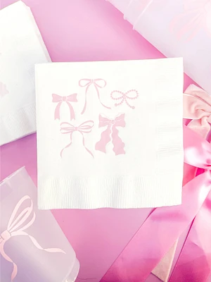 Pink Bows Napkins