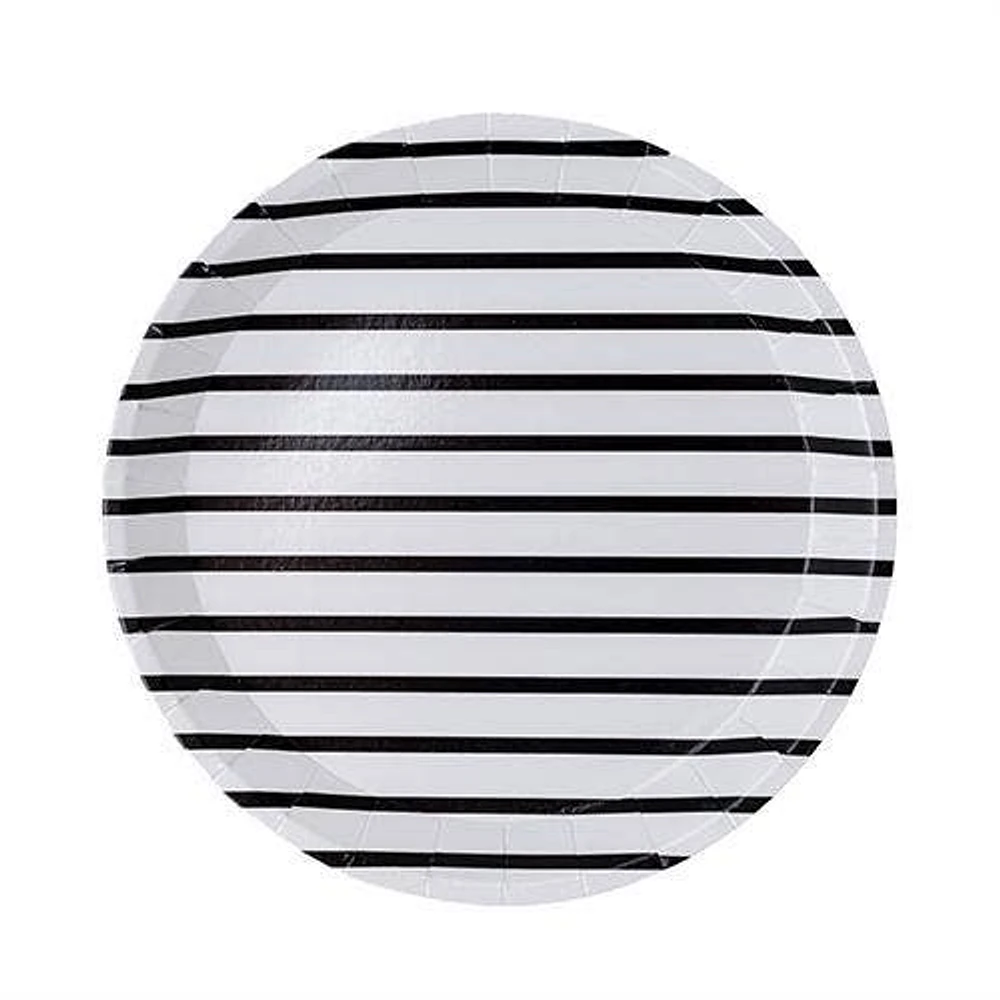 Femme Stripe Dessert Plates - 8 Ct.