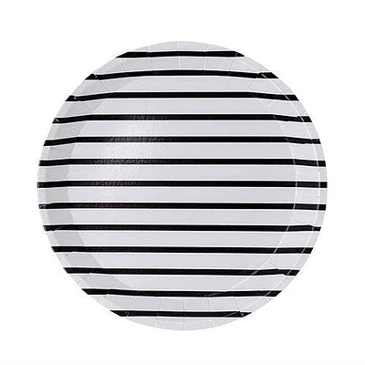 Femme Stripe Dessert Plates - 8 Ct.