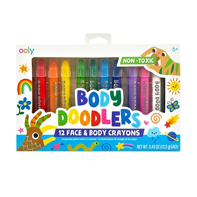 Body Doodlers Crayons - Set of 12