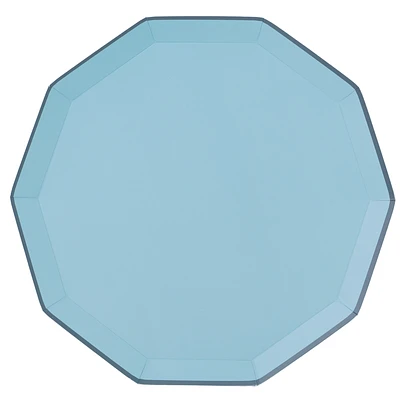 Sky Blue Premium Dinner Plates - 8 ct.