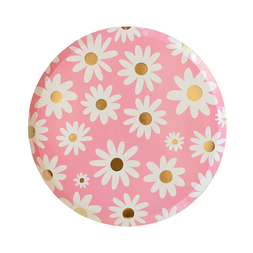 Peace & Love Daisy Dinner Plates - 8 ct.