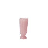 Pink Fluted Vase - Small