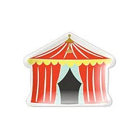 Carnival Tent Shaped Plates - 8 ct.