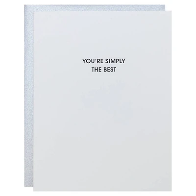 You're Simply The Best Letterpress Card