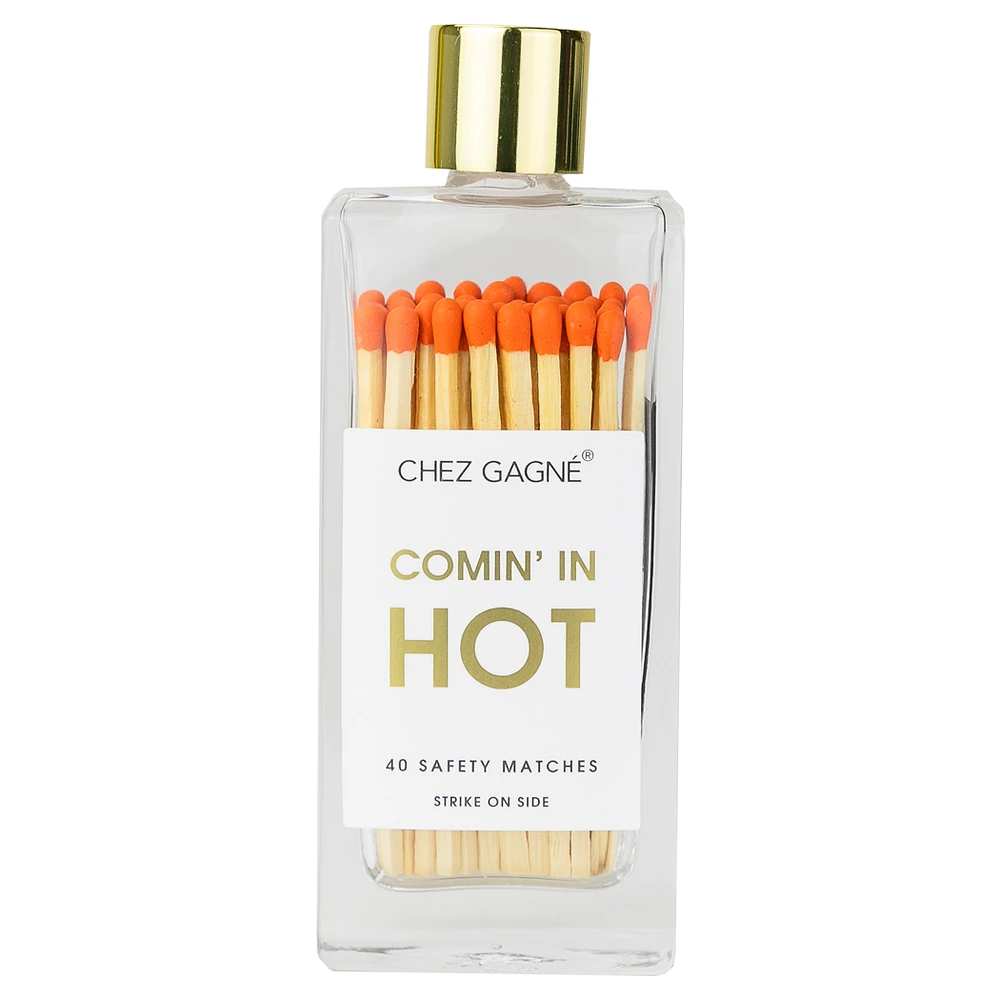Glass Bottle Matchsticks - Comin' in HOT