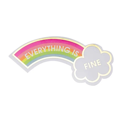 Everything is Fine Rainbow Sticker