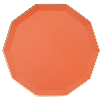 Sunkissed Orange Dinner Plates - 8 ct.