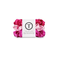 TELETIES Silk Hair Scrunchies - Rose All Day