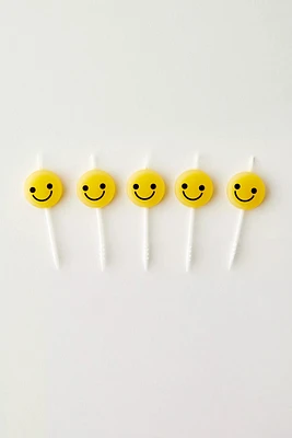 Happy Face Cake Candles