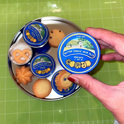 Butter Cookie Hair Clips