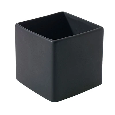 Urban Square Planter Vase - Large Black