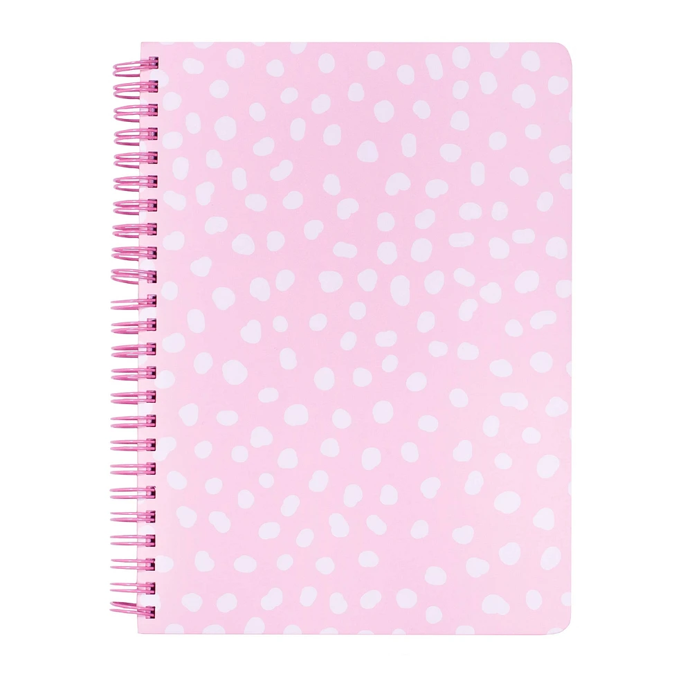 Mini Spiral Notebook - Pink Dots