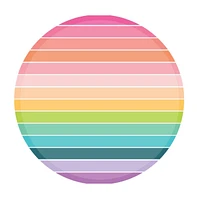 Rainbow Stripe Paper Plates - 8 ct.