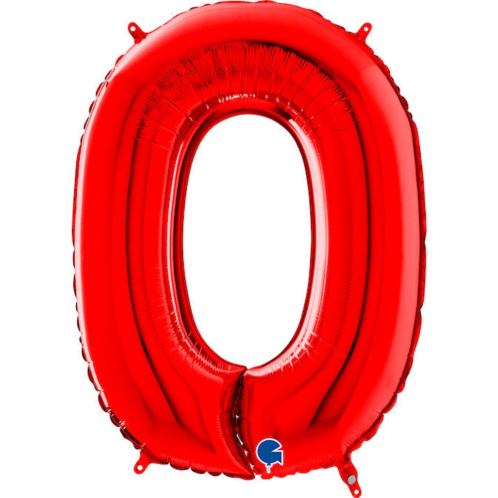 Foil Number Balloons - Red 0