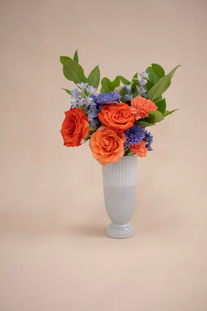 FRESH FLOWERS: Medium Bouquet - Wrapped Flowers / BRIGHT AND CHEERY