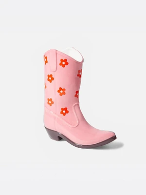 Cowboy Boot Vase
