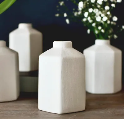 Bud Vase - Ceramic White