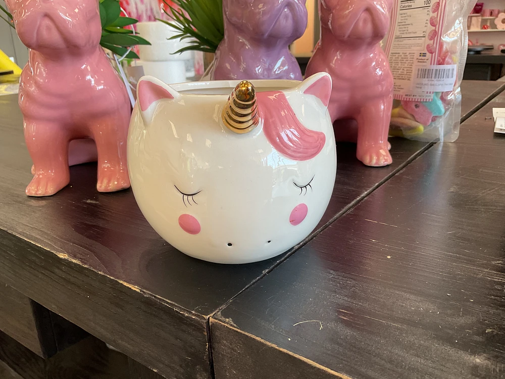 Unicorn vase