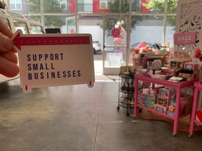 Support small businesses sticker