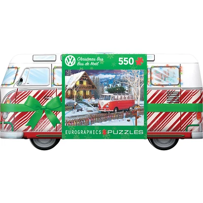 VW Bus Gift Tin 550pc Christmas Puzzle