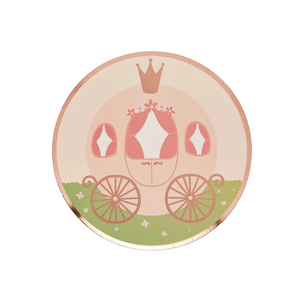 Princess Carriage Plates - 8 ct.