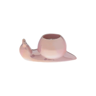 Sugared Peony Snail Candle