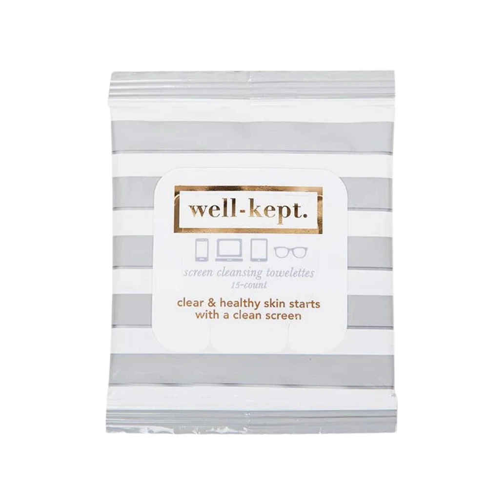 Well-Kept Screen Wipes - Gray Stripe