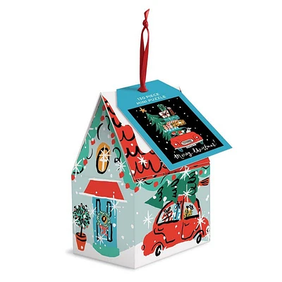 130 Piece Puzzle Ornament - Christmas Car