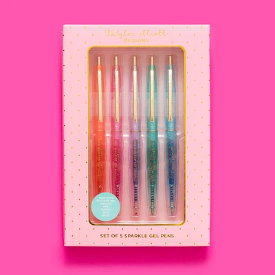 Sparkle Gel Pen Set - 5 Colors