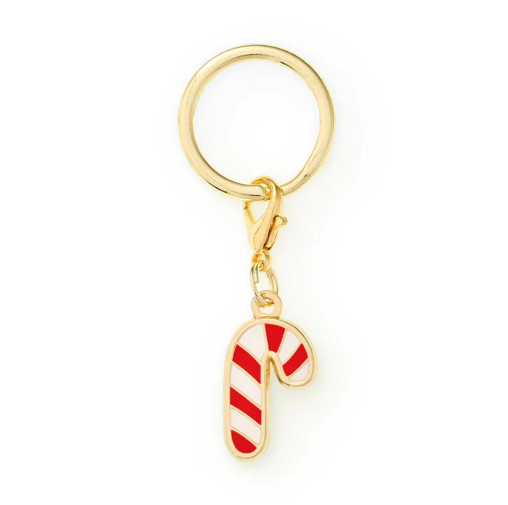 Candy Cane Dog Collar Charm