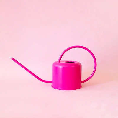 Hot Pink Metal Watering Can