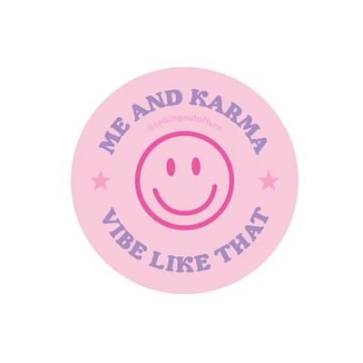 Me and Karma - Taylor Swift Inspired Sticker