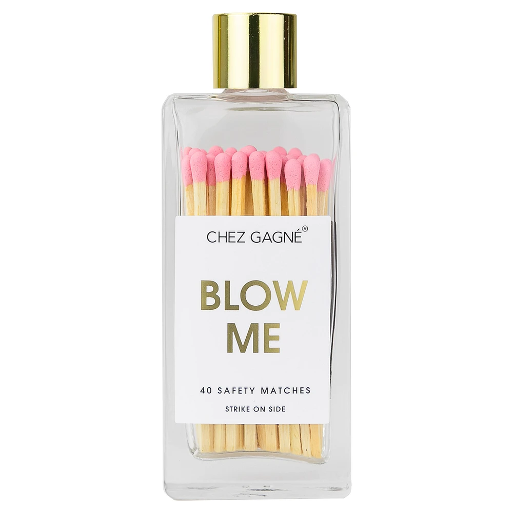 Glass Bottle Matchsticks - Blow Me