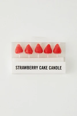 Strawberry Cake Candle Set