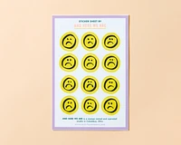 Frowns Vinyl Sticker Sheet