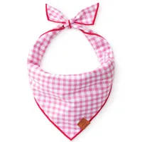 Hot Pink Gingham Dog Bandana