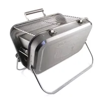 VW Bus Portable Outdoor Camping BBQ Grill - Stainless Steel