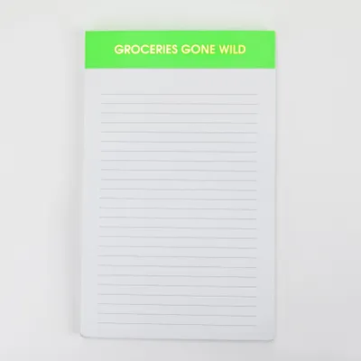 Groceries Gone Wild Notepad