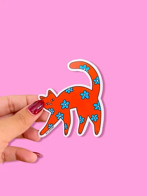 Orange Cat Sticker