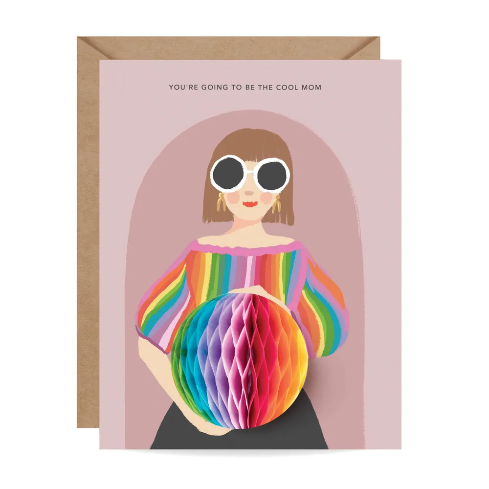 Pop-up Cool Mom - Pregnancy / Baby / New Mom Card