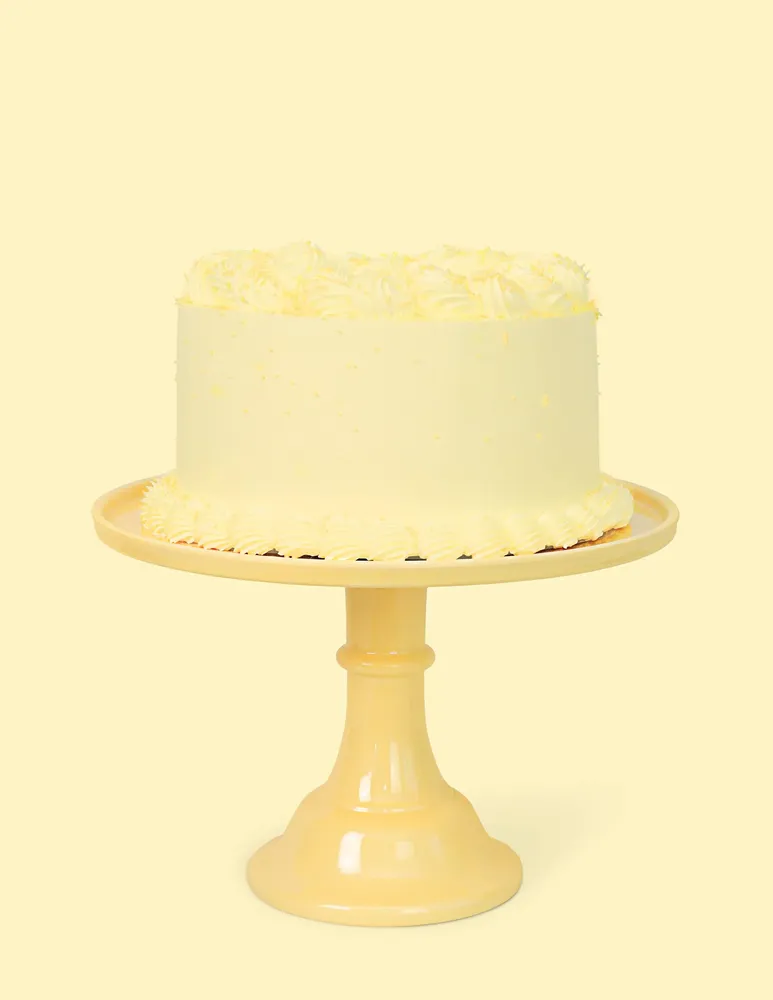 Melamine Cake Stand Large- Daisy Yellow11.5 inch