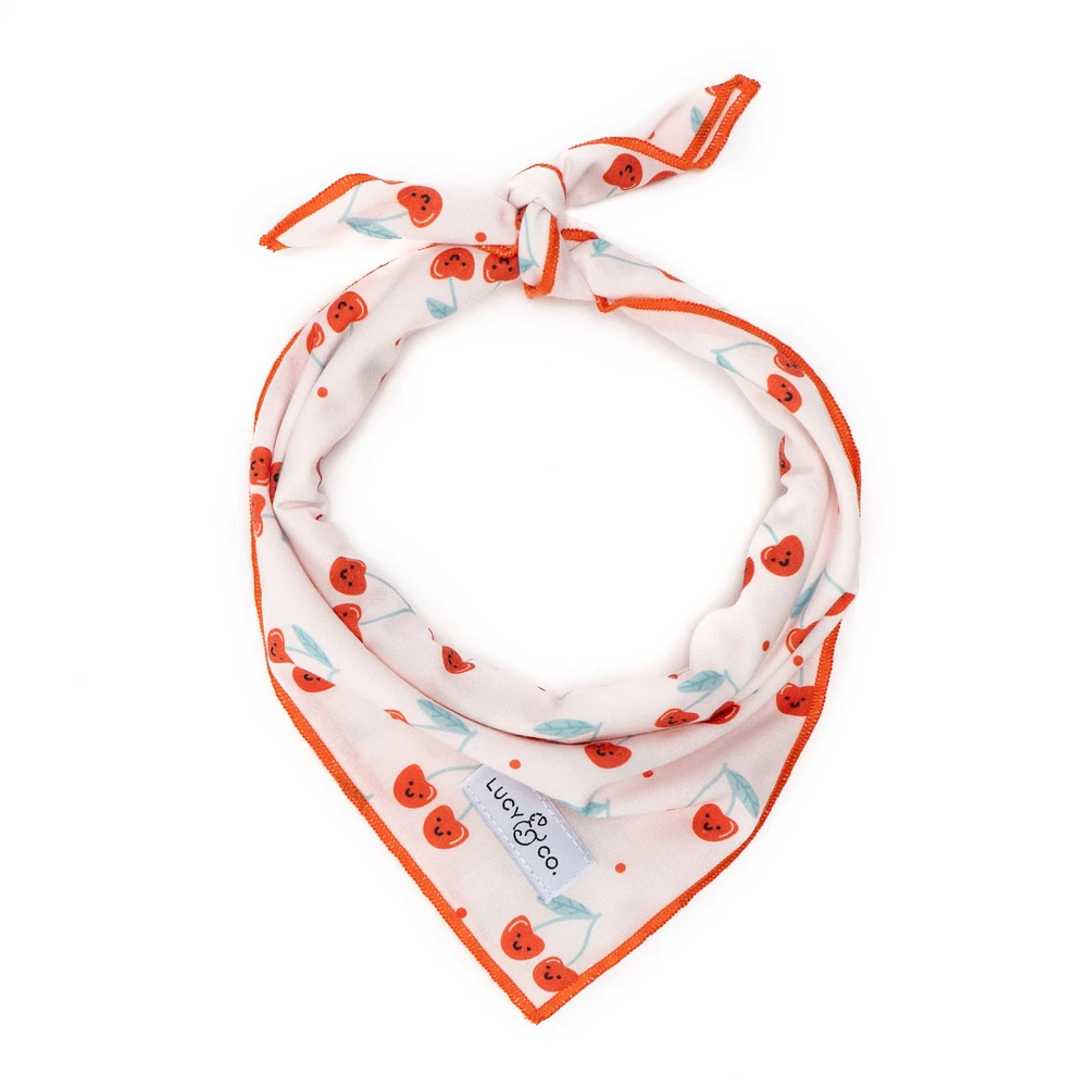 Dog Bandana - Cheery Cherries Large